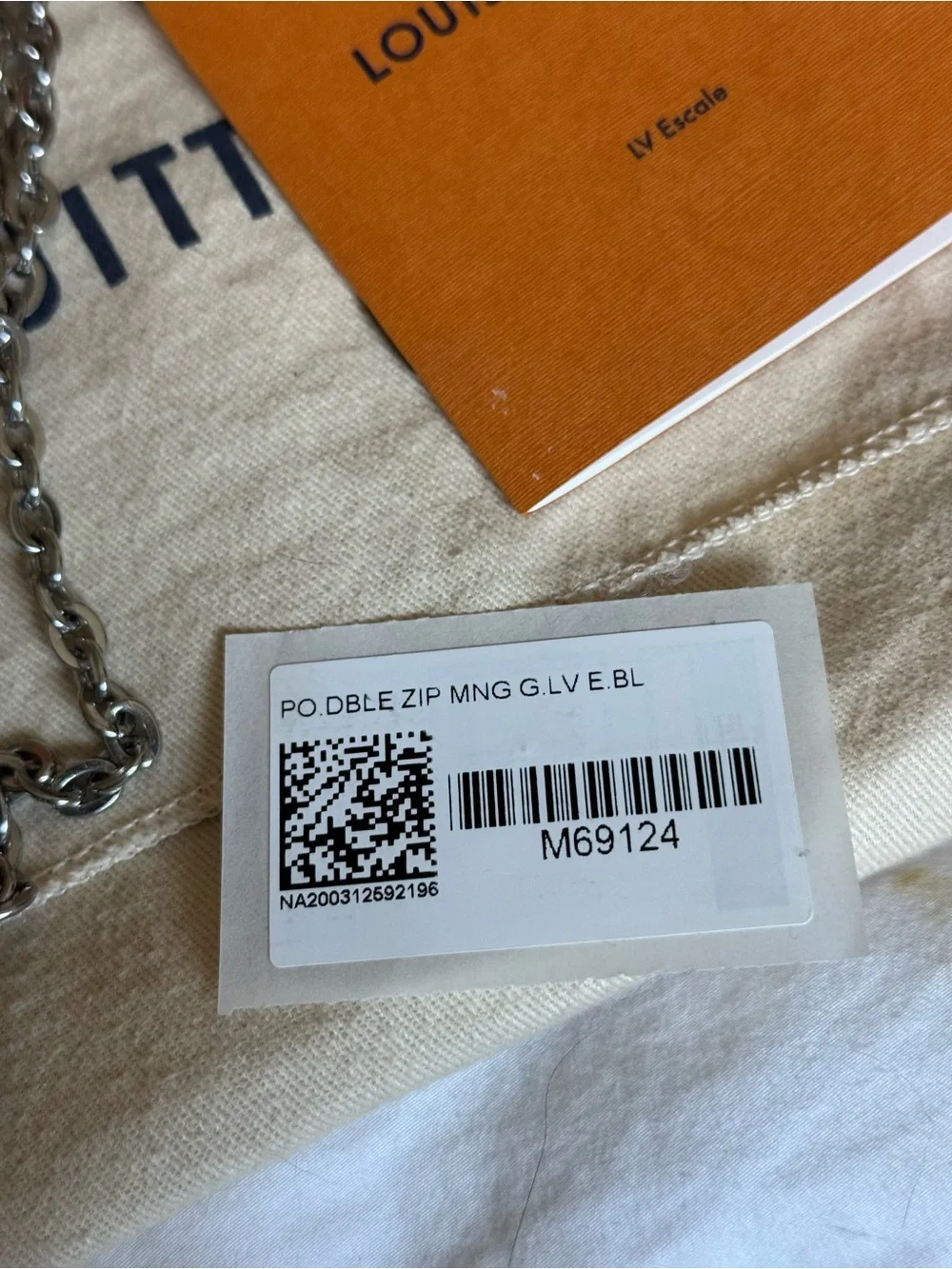 Louis Vuitton Blue & White Escale LV Monogram Double Zip Pochette
